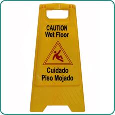 Janitorial Supplies General - Caution Sign Wet Floor 25 inch En/Span Yellow